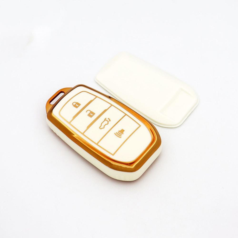Tpu Car Key Case For Toyota Corolla Se Camry 50 55 Tlc200 Yaris Land Cruiser Prado150 Rav4 Venza Sienna 2/3/4 Buttons Key Chains