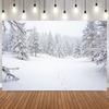 Winter Nature Themed Backdrop for Photography White Snow Forest Scene Kids Birthday Party Decoration Baby Portrait Background14