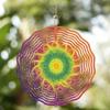 Vibrant 10 Inch Wind Chime with Colorful Geometric Design Perfect for Spring