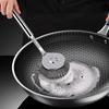 Long Handle Stainless Steel Pot Cleaning Brush