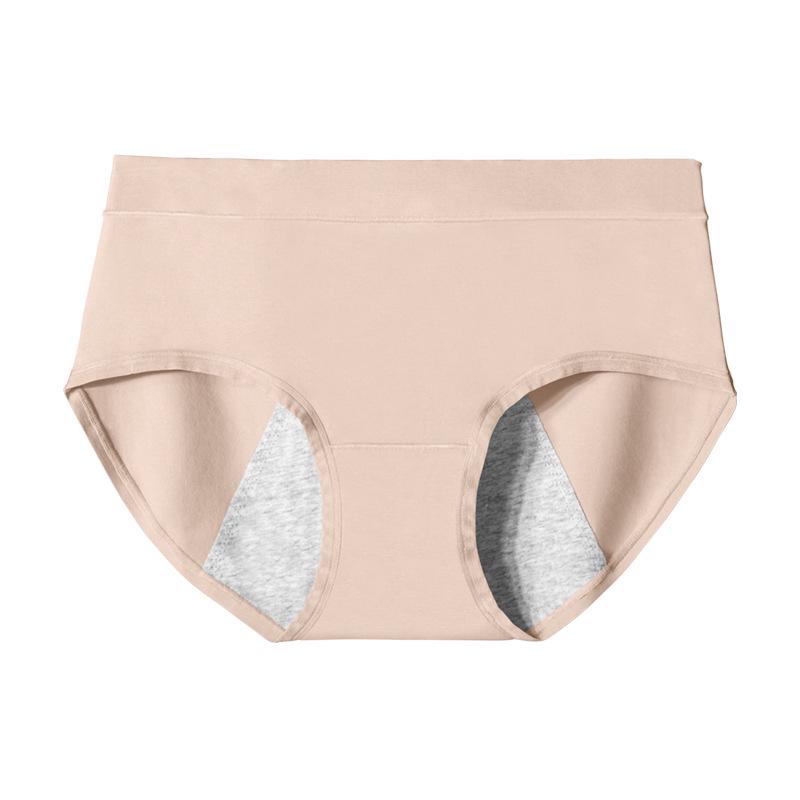 60-Pack Breathable Cotton Menstrual Briefs: Antibacterial, Leak-Proof Mid-Waist Women's Underwear