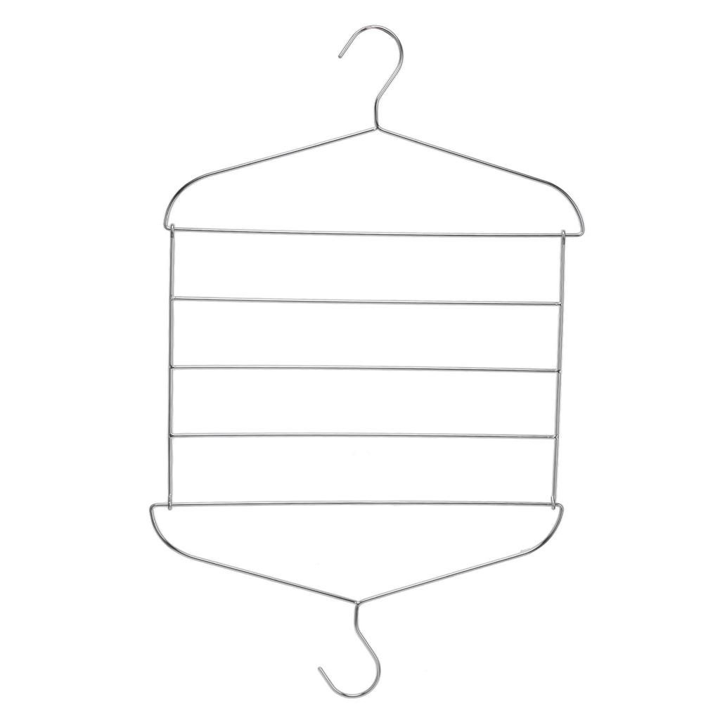 Stainless Steel Magic Pants Hangers Foldable Multifunctional Space Saving Slacks Hangers for Pants