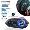 800mAh Zestaw Słuchawkowy Bluetooth do Kasku Motocyklowego Wodoodporny Asystent Głosowy Słuchawka Moto Bezprzewodowa Słuchawka Hands-Free do Motocykla