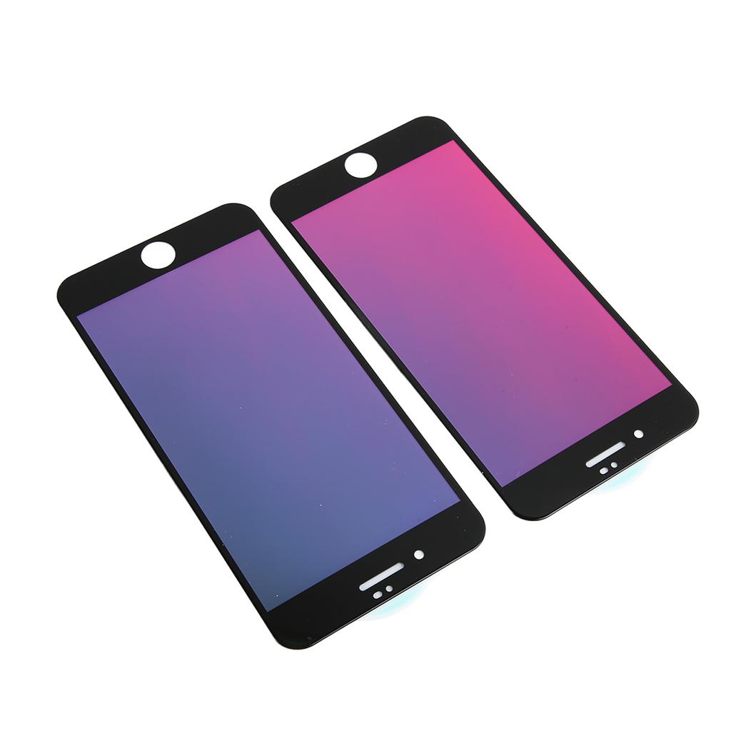 2 Stück Anti-Peeping-Displayschutzfolie aus gehärtetem Glas mit Farbverlauf für IPhone 7 Plus 8 Plus