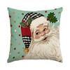 1/4Pcs Christmas Decorative Pillowcases, Snowflake Santa Claus Snowman Pattern Pillow Covers, Christmas Ball Cushion Covers