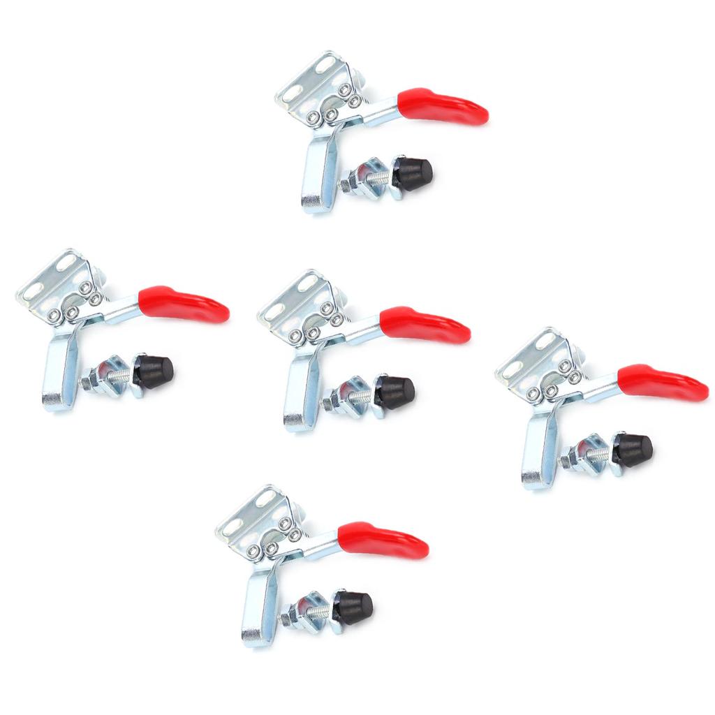 5Pcs Toggle Fixture Horizontal Quick Release Hold Down Clamp Woodworking Tools GH‑201‑L