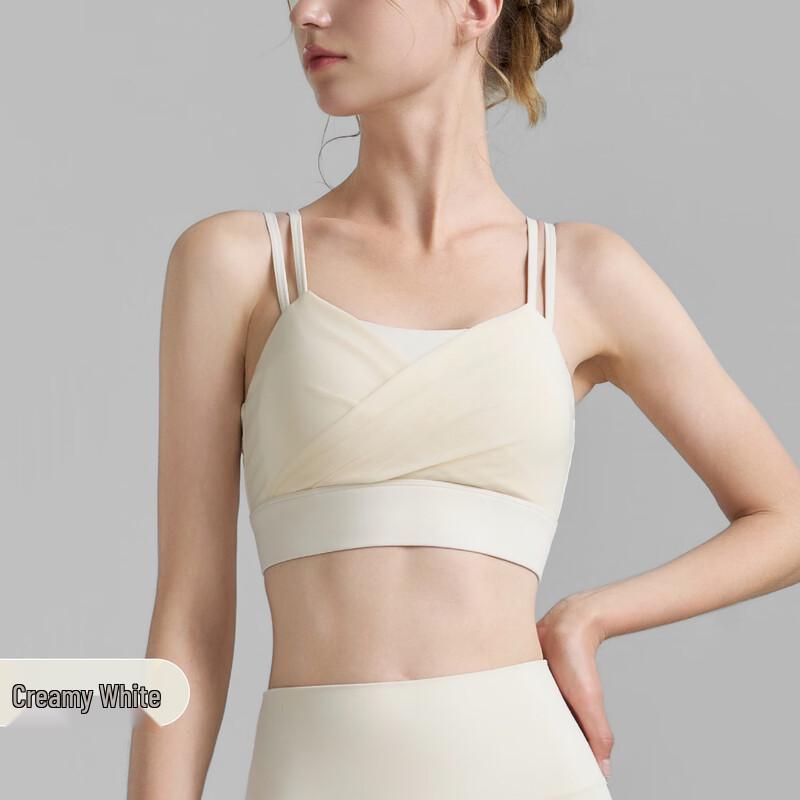 WEZHO Спортивный топ-бра с эффектом двух изделий для йоги