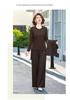 Elegant Spring Vest & Wide-Leg Pants Set: 2026 Slimming Three-Piece for Middle-Aged Women