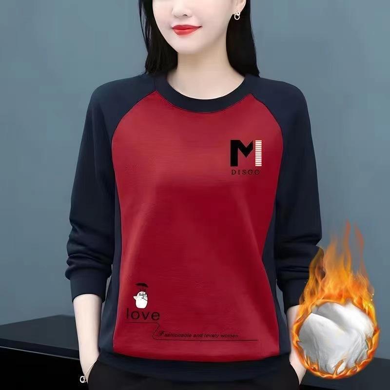 

Новые бархатные контрастные базовые рубашки-топы для осени и зимы, женская многослойная толстовка, женская футболка с длинными рукавами 5XL