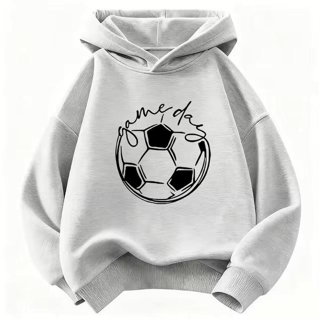 Sudadera Divertida Día de Fútbol para Niños - Ropa Deportiva Casual para Niños y Niñas