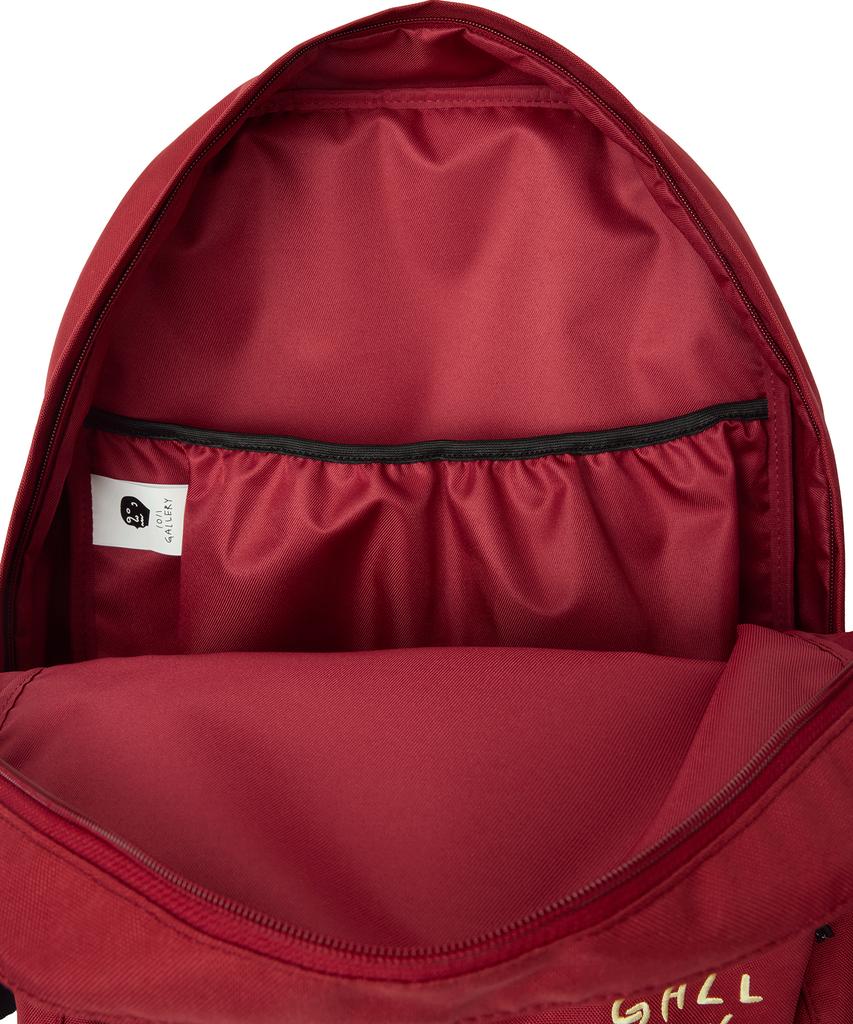1011 Gallery Gallery Logo Back Pack - Burgundy