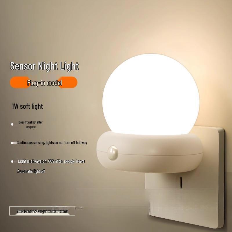 Soft Glow Baby Night Light with Remote Control – Eye-Friendly Plug-In for Bedroom and Nursery