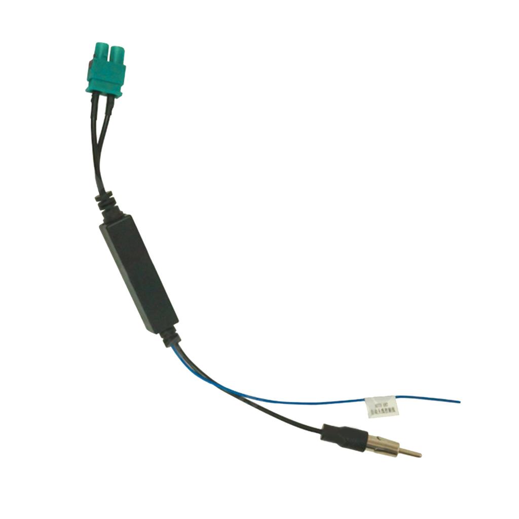 Universal Vehicle Car Stereo FM AM Radio Antenna Adapter Cable Twin Fakra Male Female To DIN Plug Connector Cable
