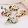 Vintage Gothic Black Evil Eyes Finger Rings for Women Boho Enamel Opening Adjustable Gold Color Mens Ring Trendy Jewelry Gift