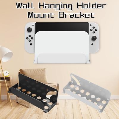 Game Host Wall Holder Mount Universal Fit for NS/for Switch OLED Game Console Storage Rack