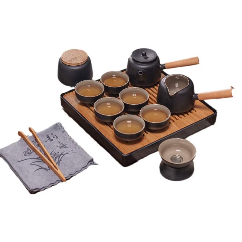 Handun Black Pottery Kung Fu Tea Set