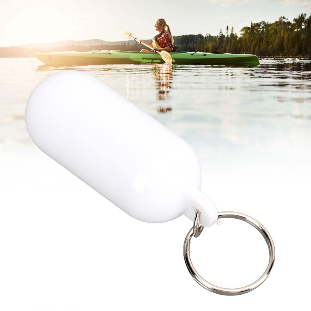 5 Pcs Capsule-Shaped Floating Keychain ABS Float Key Ring Floating Key Ring  Boating Accessories
