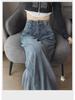 Women's Retro Wide-Leg Jeans: High Waist, Loose Fit, Trendy Autumn/Winter 2024
