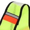 Elastic Multifunction Reflective Vest for Night Riding Sports Breathable Reflective WaistcoatGreen