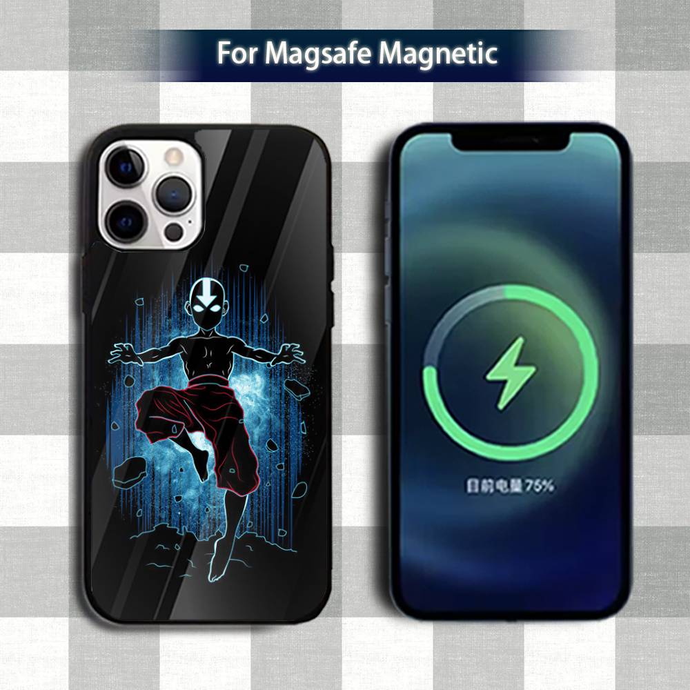 A-Avatar A-Appa AangS Phone Case For iPhone 13,12,15,17,11,16,14,Pro,Max,Plus,Mini,Magsafe,Magnetic Wireless Charging Case