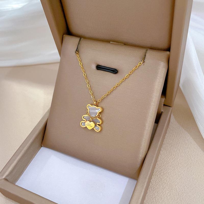Geometric Planet Personality Minimalist Wind Furnace Real Gold Necklace Female Collarbone Chain