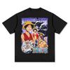 One Piece Monkey D Luffy TShirt Men Women Punk 100 Cotton Graphic Print Comfortable Streetwear Short Sleeve Tee