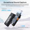 Godox WES2 Kit2 Wireless Microphone for Wireless Microphone with 200m Transmission Noise and Charging Case for and Interviews Android/USB C,