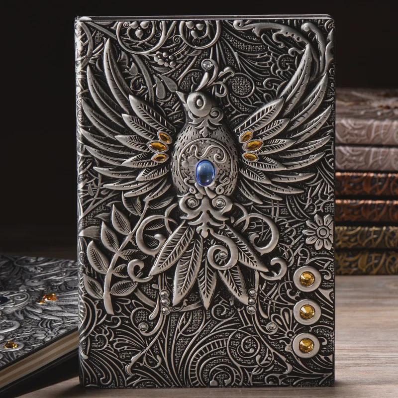 Phoenix Diamond European Retro PU Notebook & Travel Diary