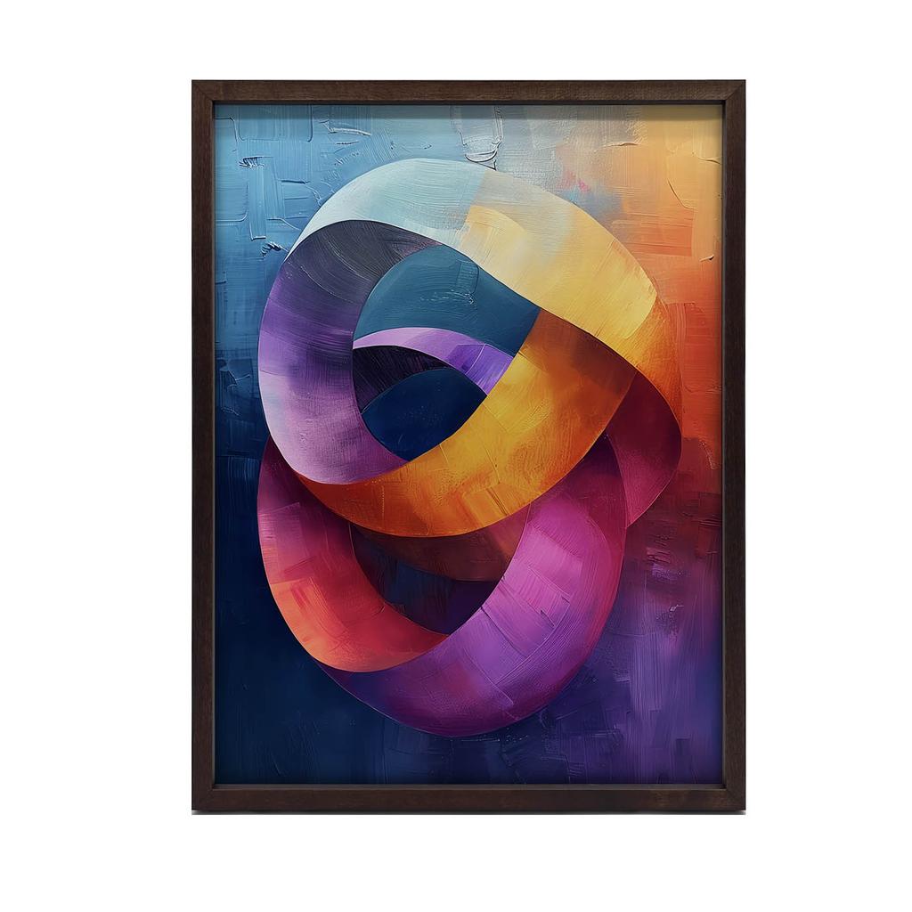 Dynamiczne Pierścienie Dynamiczne Pierścienie, 70X100 Cm, Bez Ramy, Płótno Premium Na Blejtramie