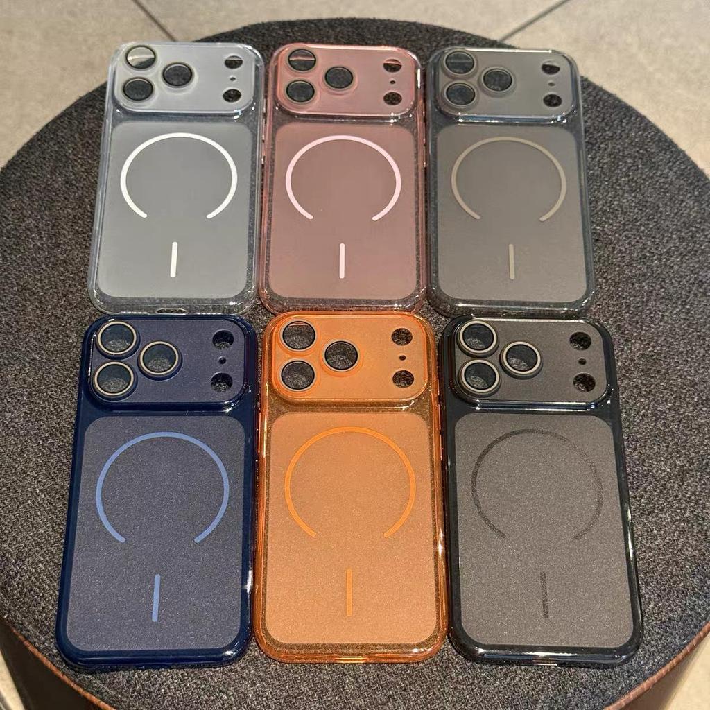 Instant Film-Lens 17-Window Phone Case for iPhone 16 Pro Max - Soft Silicone, Magnetic Adsorption