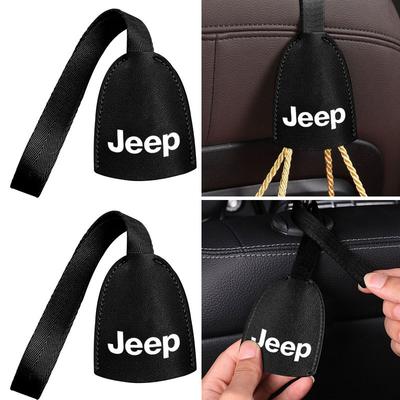 Portable Multifunction Car Seat Headrest Hook Multi-Function For Jeep Wrangler Grand Cherokee Compass Renegade Cherokee Gladiator Q0