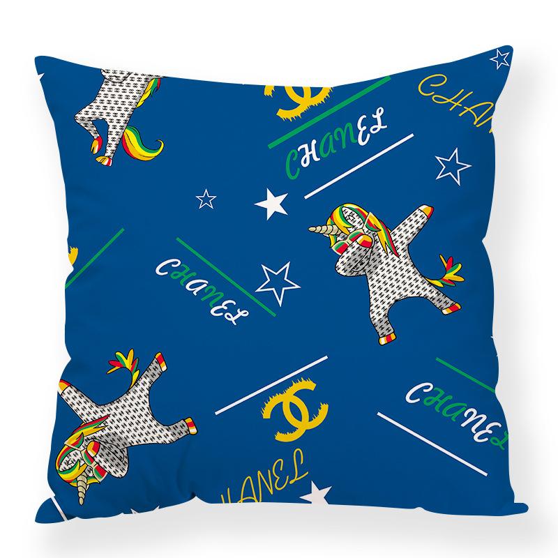 Retro Animal Chain Mixed Elements Digital Printing Pillow Case Car Waist Pillow