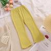 Girls' Summer Bell Bottoms: Stylish Princess-Style Casual Pants