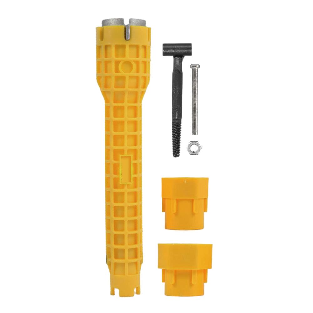 8 In 1 Multifunctional Faucet Sink Installer Wrench Pelvic Floor Leading Sleeve Water Pipe Spanner Disassembly Pipe Repair Tool