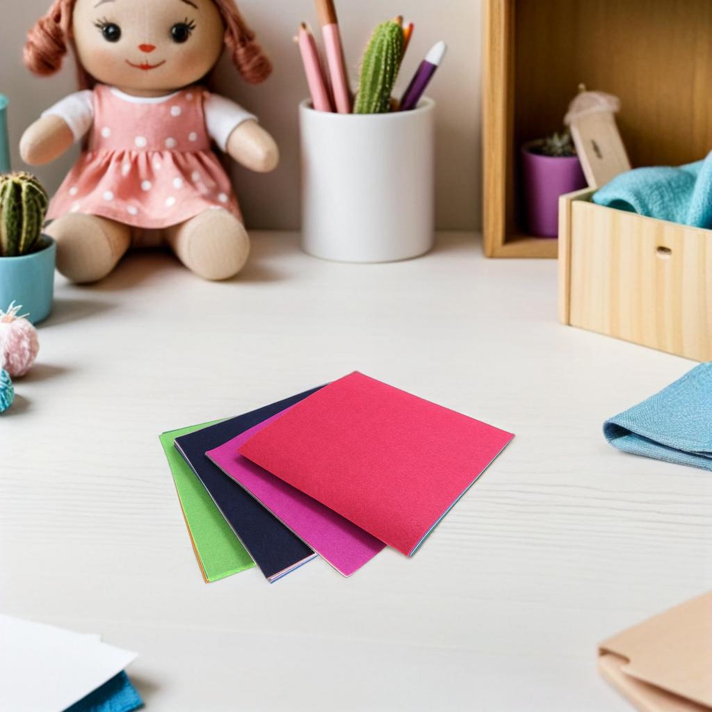 40Pcs 10x15cm Random Color Nonwoven Fabric Sheets Comfortable Texture Craft Felt Sheets Easy To Staple Paint for Kids