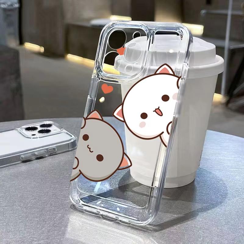 Cute Animal Cat Pattern Phone Case For Xiaomi Mi 15 T Pro 14T 13T 12T Mi 17 Pro 15 14 13 12 11 Lite 5G Clear Bumper Cover