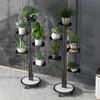 Black 5-Tier Movable Metal Plant Stand