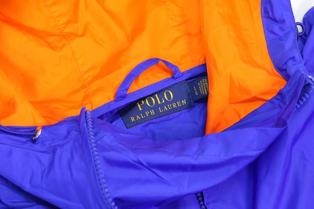 POLO RALPH LAUREN Pullover Windbreaker Size 0101962 Men's Half-Zip Jacket, L, Blue,