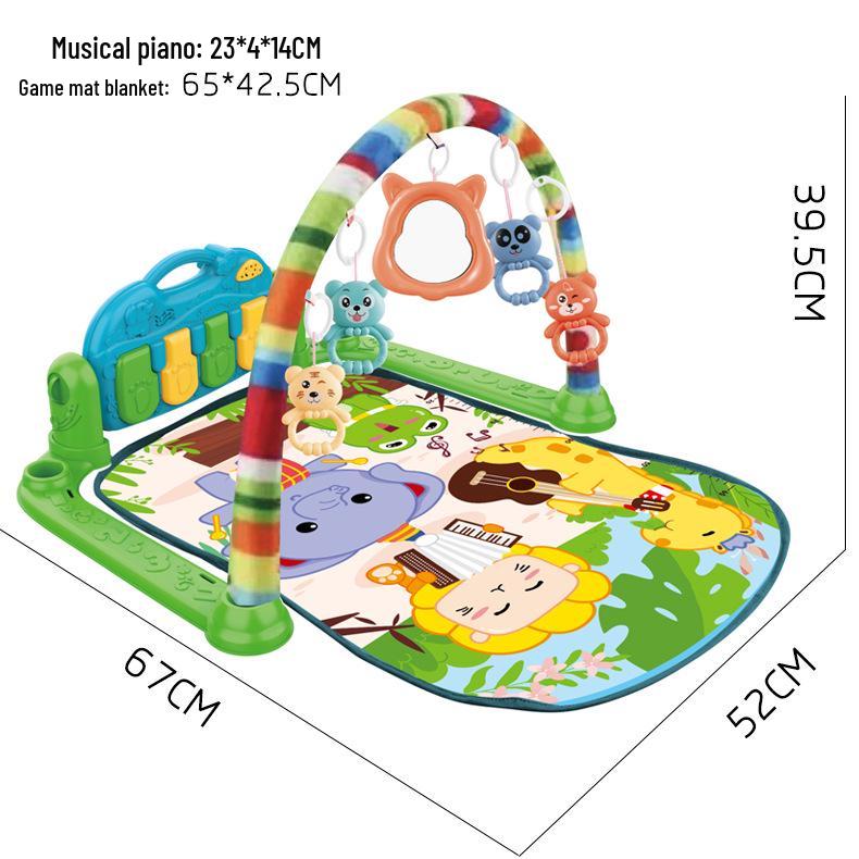 Multifunctional Baby Gym Pedal Piano Mat: Music Blanket for 0-1 Year Olds