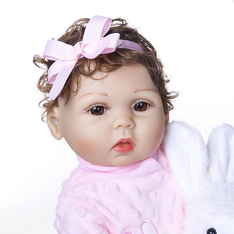 47cm Realistic Soft Silicone Waterproof Doll - Lifelike Toy and Gift for Girls