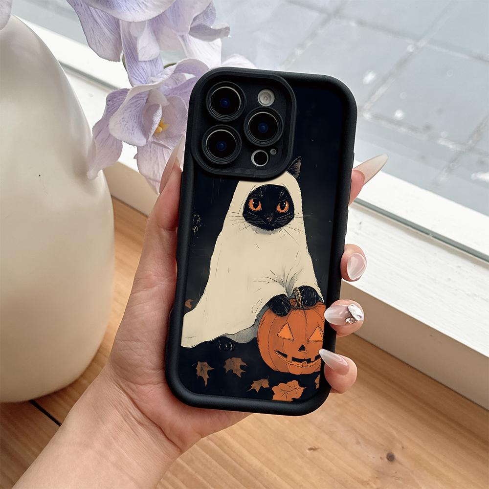 Creative lovely Halloween cat Phone Case for Huawei P50 Nova 9 10 Honor 400 300 200 X7B X7 X8 8A Magic7 X9c Smart Lite Pro 4G 5G