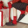 Chinese New Year Ankle Socks Soft Cotton Breathable for Women Girls Wedding New Year Celebration Party Decorations