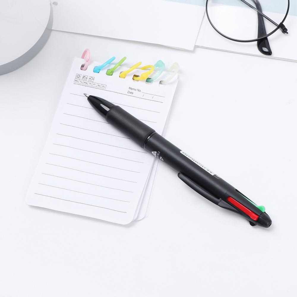 2/5/8pcs 0.7mm Retractable Stationery Chunky Multicolor Ballpoint Pen Gel Pen Writing Tool 4 in 1
