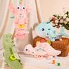 Newborns Baby Plush Animal Doll Cartoon Animal Tail Wagging Pillow Baby Soothing Toy 0-1 Year Infant Puzzle Toy