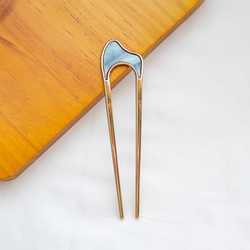 Japanese Style Modern U-Shaped Hairpin for Women - Versatile Daily Bun and Headdress Accessory