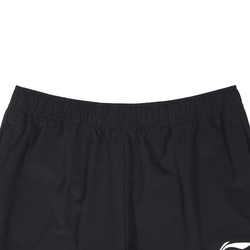 Li-Ning Summer Lightweight Quick-Dry Short Sleeve T-Shirt And Shorts Casual Sports Set Men Sportswear Black ATSV597-2+AYKU909-1