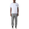 STONE ISLAND Ss25 Gładki Ścieg Naszywka z Logo Wygodny Dopasowany Okrągły Dekolt Prać Bawełna Jednolity Kolor Krótki Rękaw T-shirt Męski T-shirt K1S1521000-39S0013-V0088