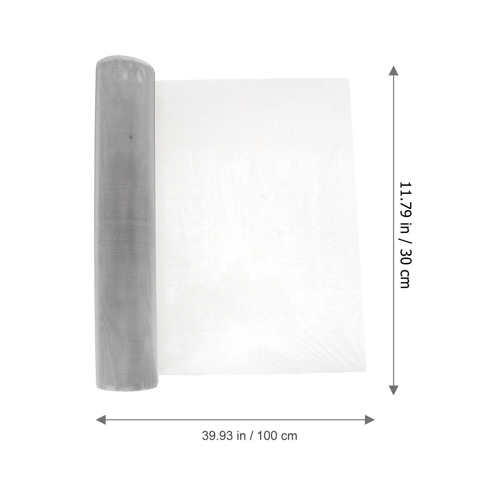 

2Pcs Stainless Steel Mesh Sheet Insect Proofing Wire for Window Door Weep Hole Filter Construction Industrial Use срібний