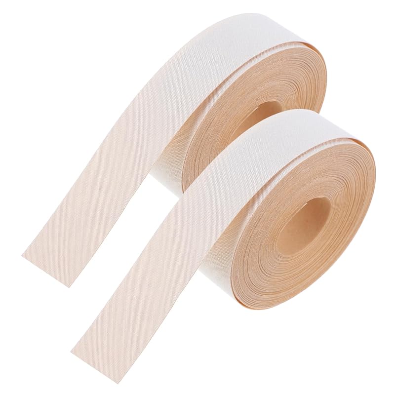

Кромка для абажура 2 рулона клейкой тканевой ленты для покрытия абажура, аксессуар 5 м белый материал, универсальное использование бежевый