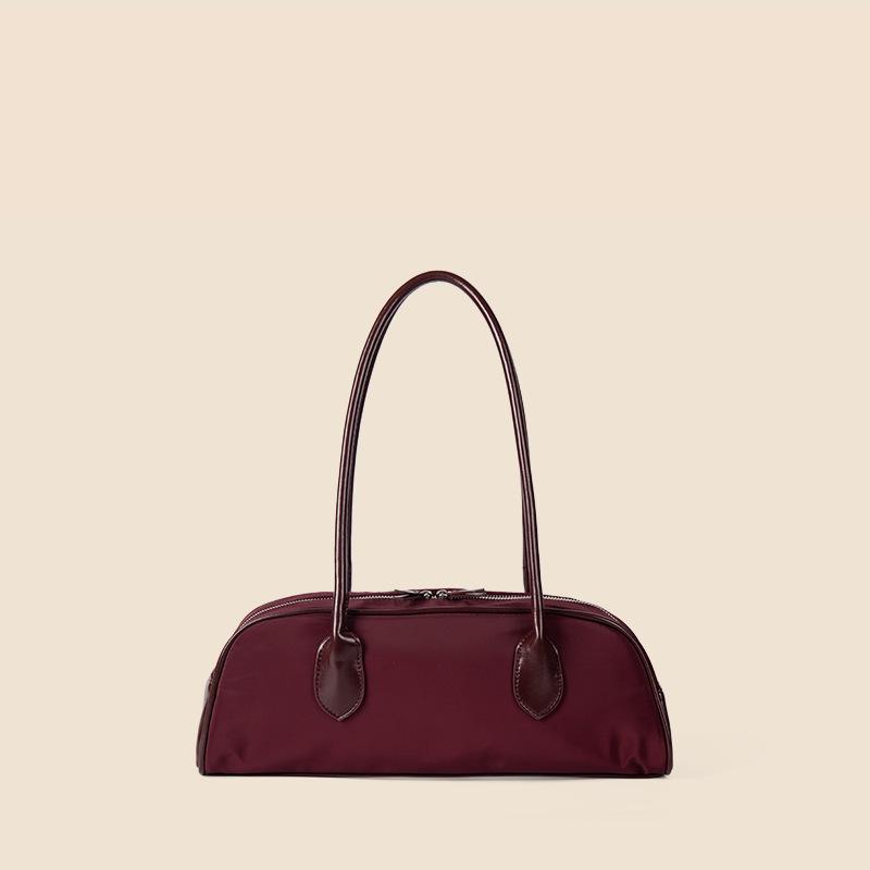 

Винтажная сумка-багет на липучке через плечо, сумка для работы и поездок на работу бордовый